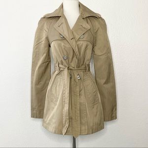 EXPRESS Khaki Belted Trench Coat